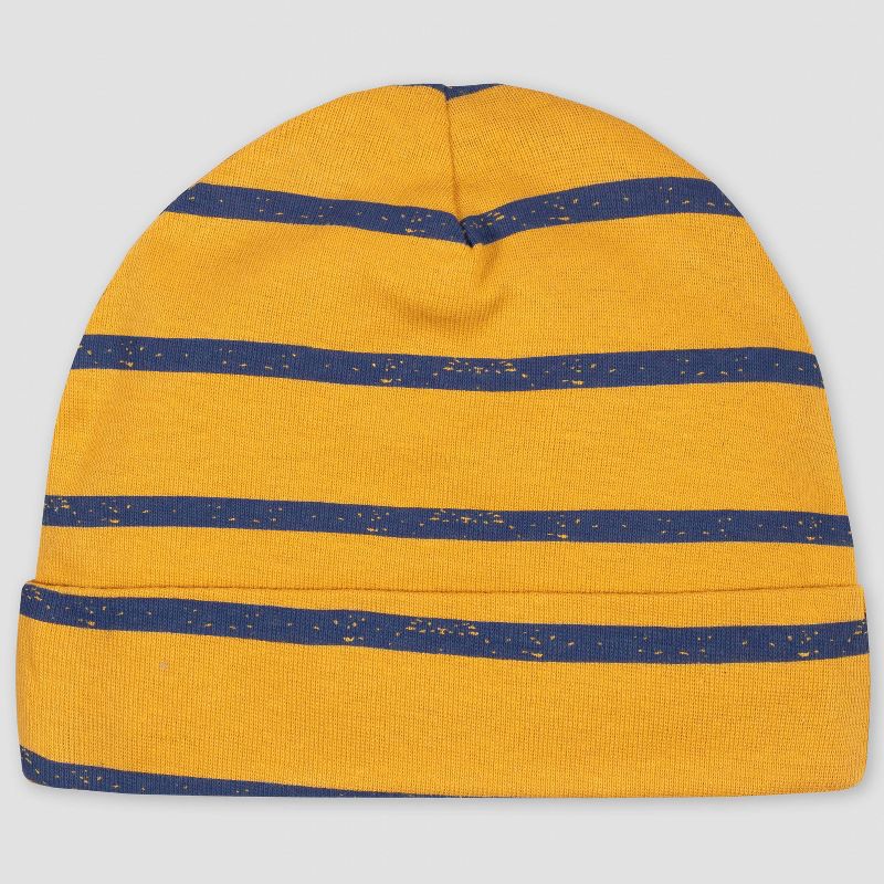 Yoga Sprout Baby Boy Cotton Caps 3pk, Fox, 0-6 Months