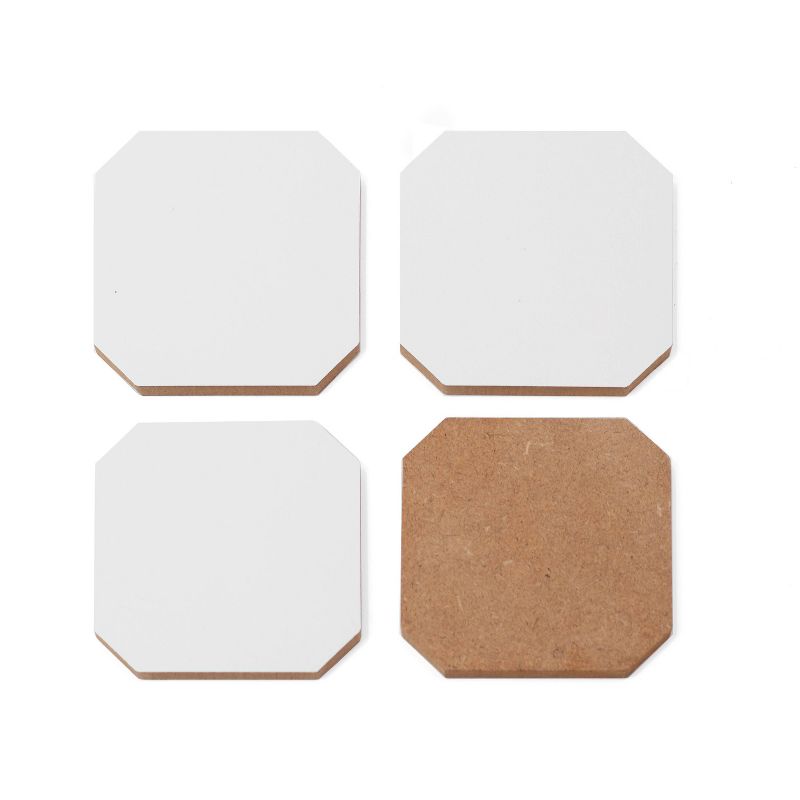 4pk The Old Art Studio Monochrome Coasters - society6