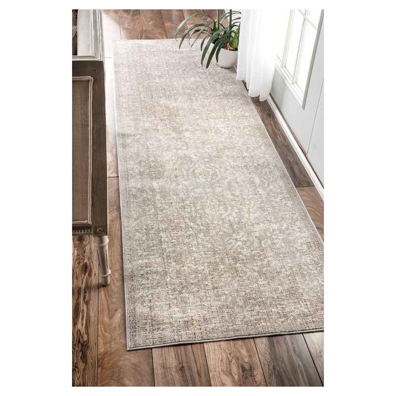 Sterling Gray Solid Loomed Runner - (2'6"x8') - nuLOOM