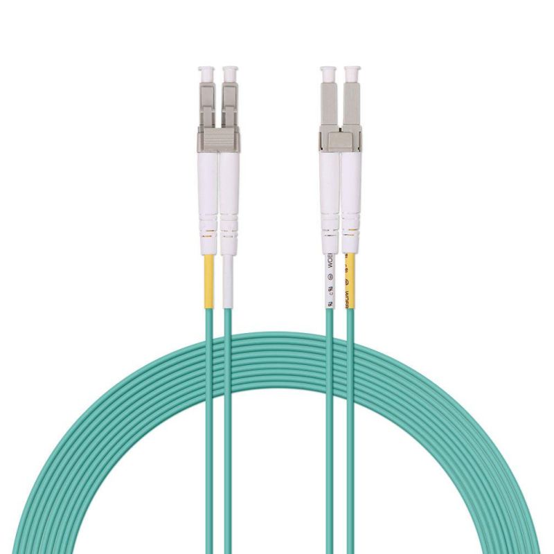 Fiber Optic Cable LC-LC 9/125 Duplex Single-Mode Fiber Cable Yellow 5 meters
