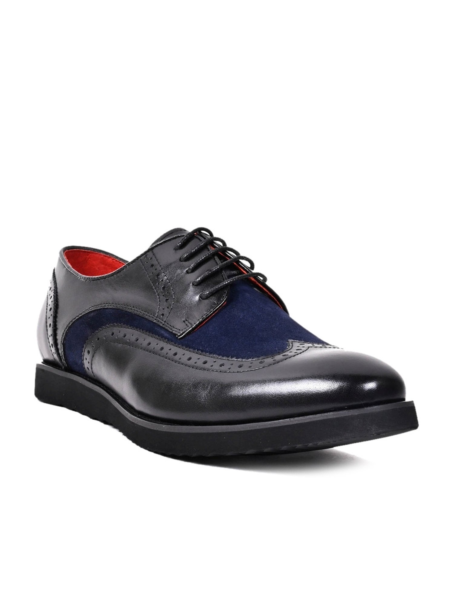 Cobblerz Men's Black Derby Shoes