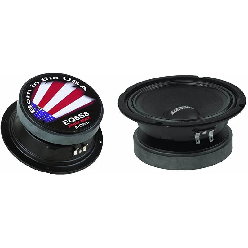PREQ6S8 65inch 8Ohm Cloth Surround Speakers Sealed Basket 200 Watts Max Pair