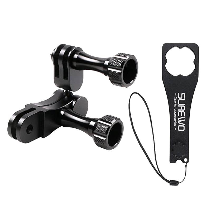 Ball Joint Mount,Aluminum Swivel Arm Mount with Aluminium Wrench Compatible with GoPro Hero 9/8/7/(2018) 6 5 Black,4 Session,4 Silver,3+,DJI Osmo Action,YI,Campark,AKASO and More