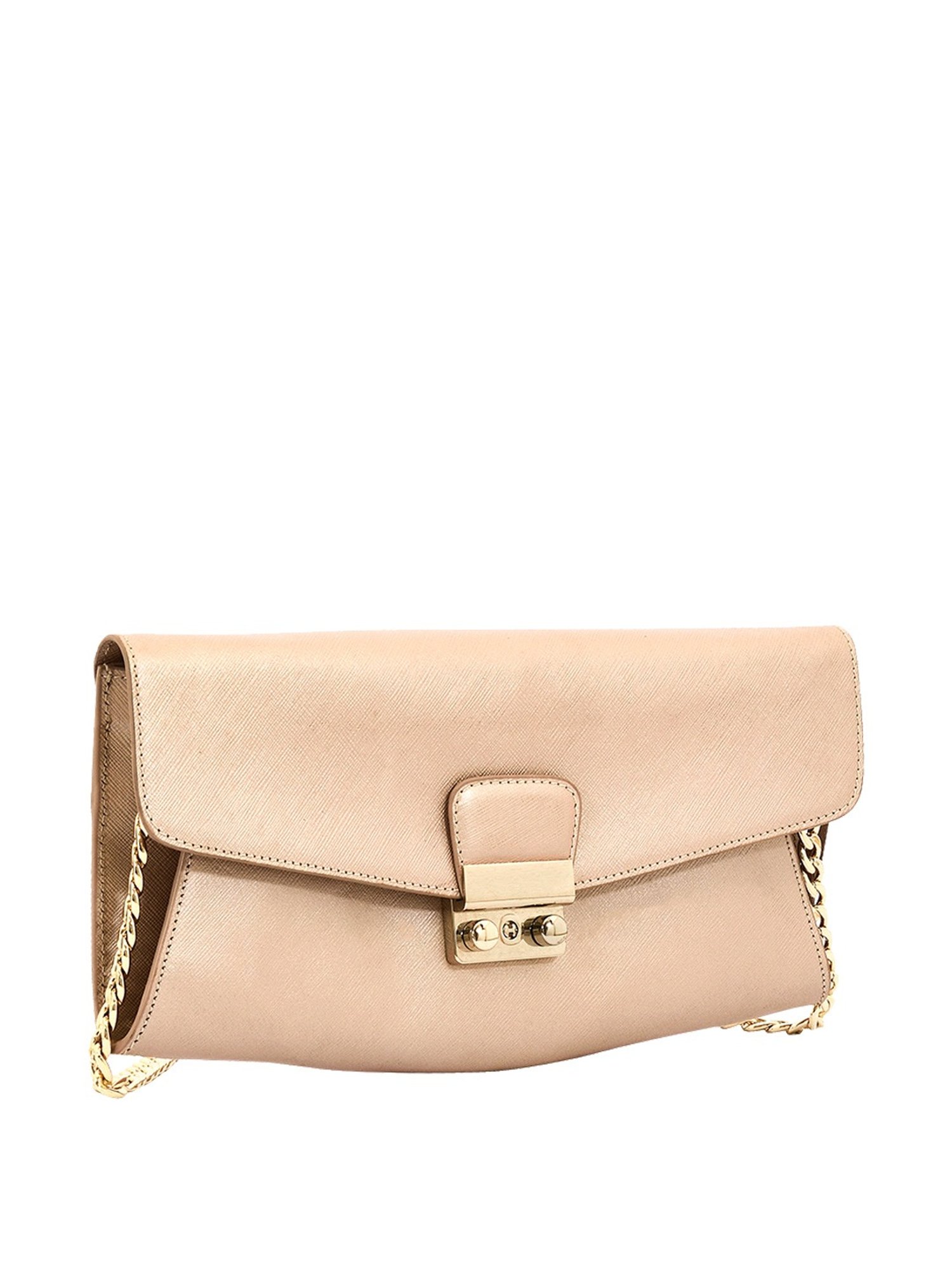 Eske Britney Pink Solid Medium Sling Handbag