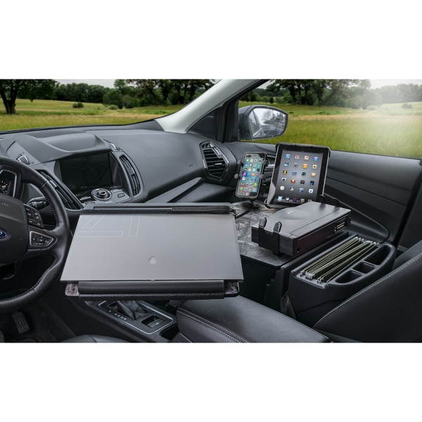 AutoExec AUE10097 Reach Front Seat Car Desk Realtree Edge Camouflage with Built-in 200 Watt Power Inverter, Phone Mount, Printer Stand and Tablet Mount
ReachDeskS-03 FS PS Tablet RTEC