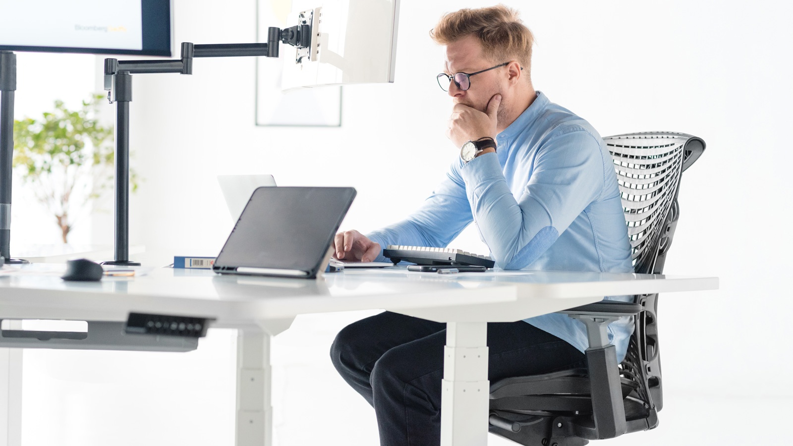 Autonomous Ergonomic Office Chair - ErgoChair Pro+ Black Frame, Naked Black TPE