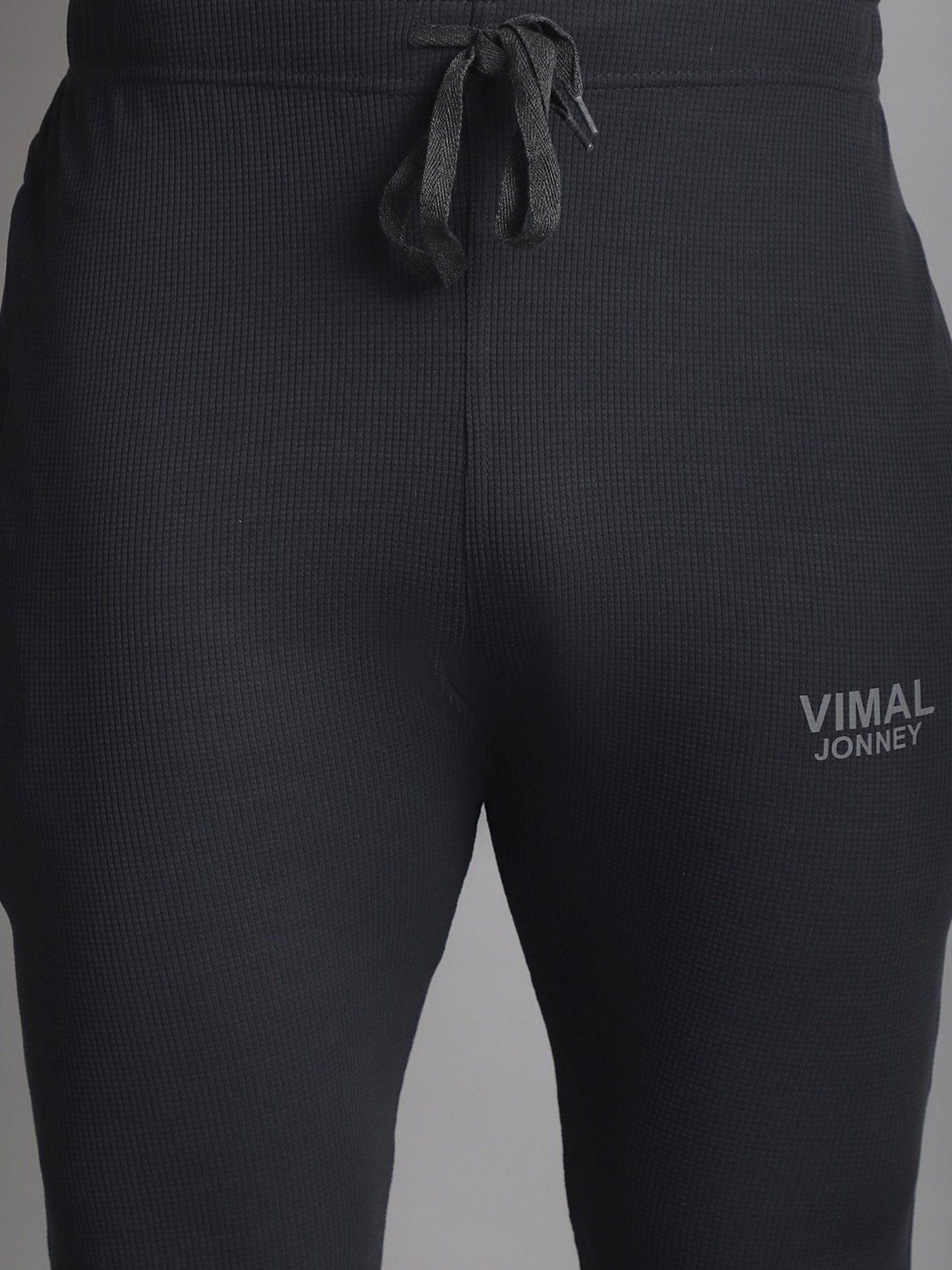 Vimal Jonney Multicolored Regular Fit Texture Trackpants - Pack Of 2