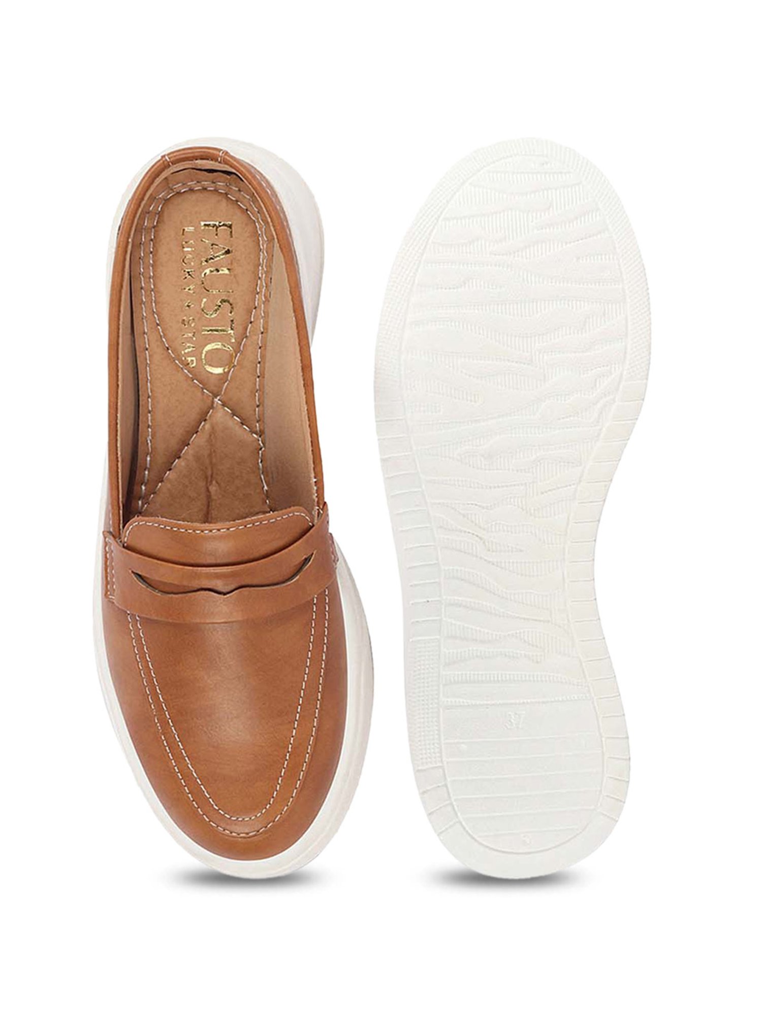 Fausto Women's Beige Mule Shoes