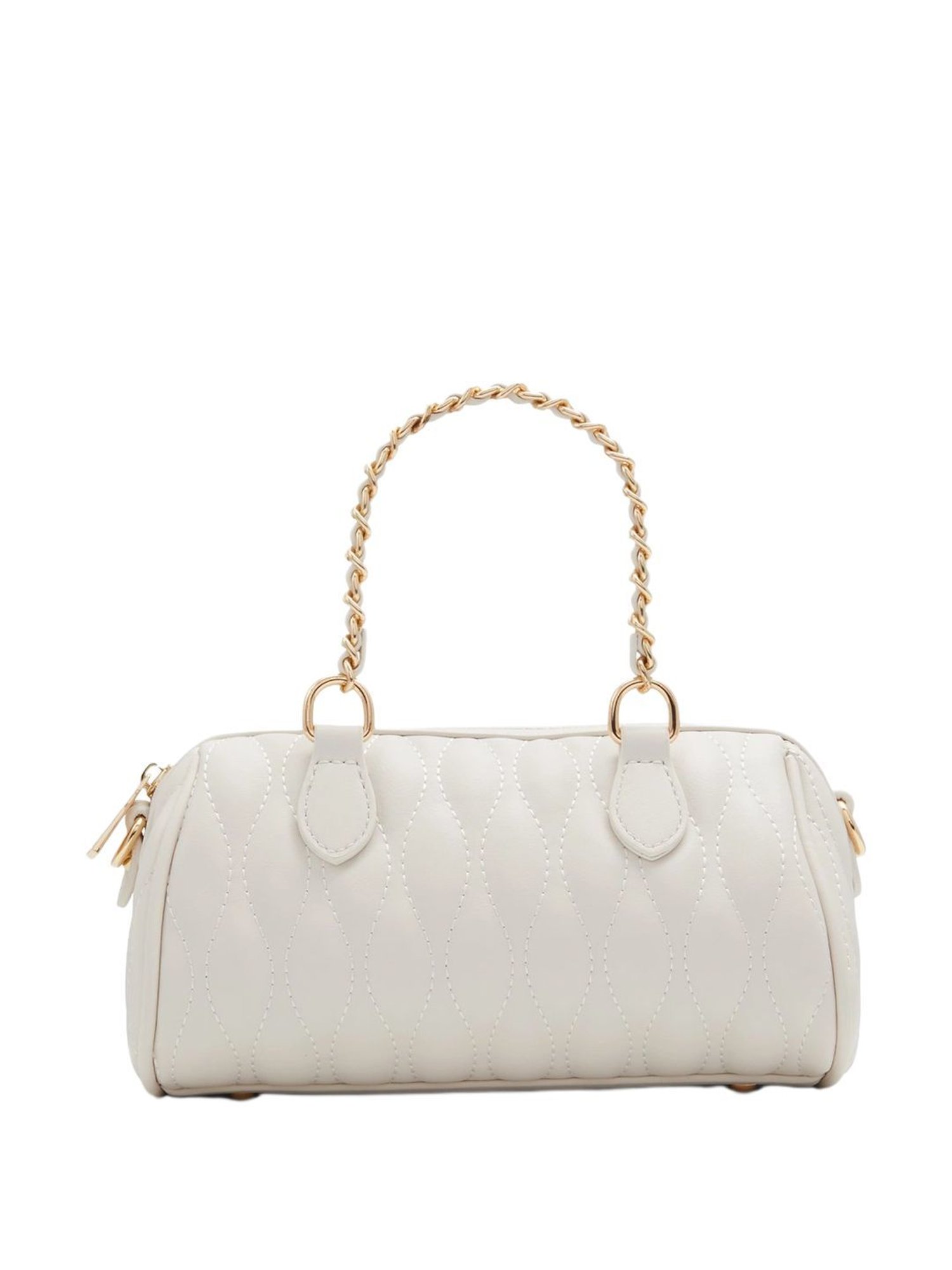 Call It Spring White Textured Small Handbag