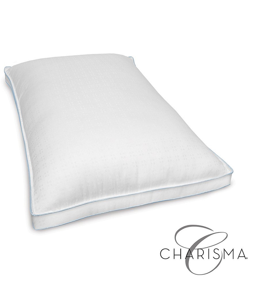 Charisma Set of 2 Gel-Infused Memory Foam Cluster and Gel Fiber Bed Pillow