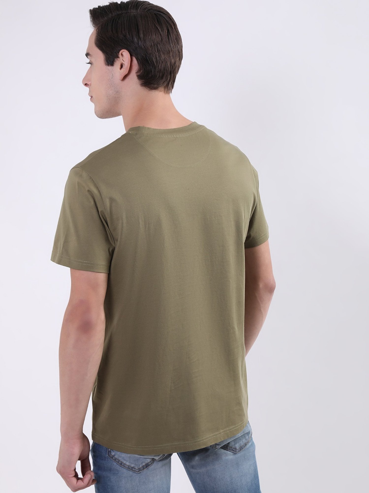 Iconic Men Printed Regular Fit Cotton T-shirt