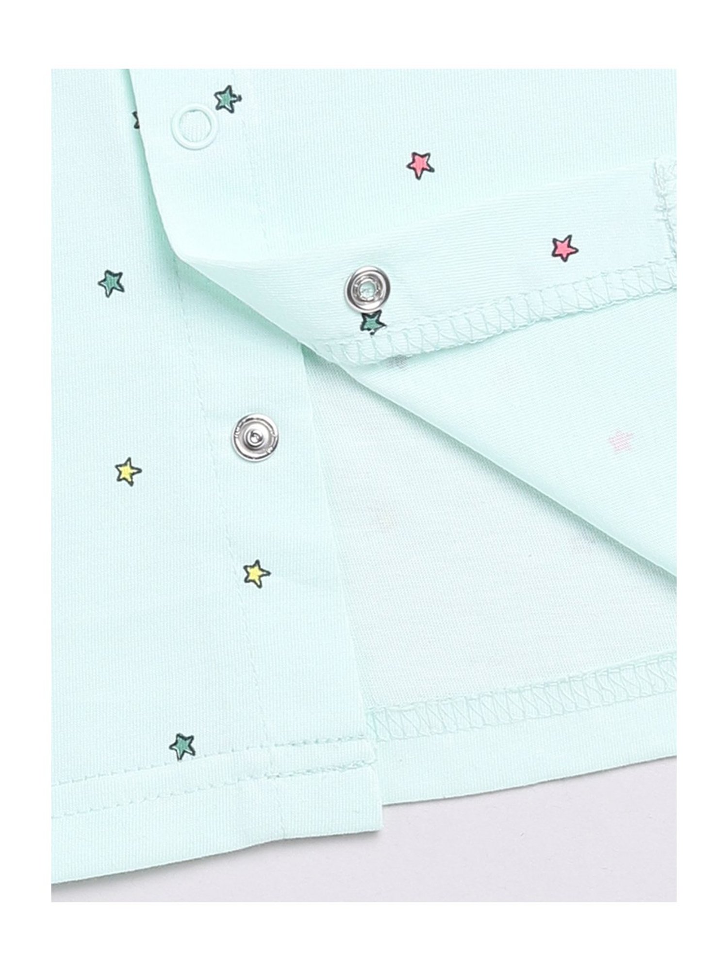 Clt.s Unisex Mint Green Printed Full Sleeves Shirt With Pyjamas