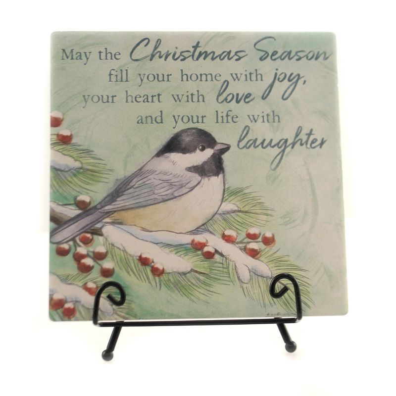 Christmas 6.0" Christmas Season With Laughter Bird Bough Berries  -  Decorative Figurines