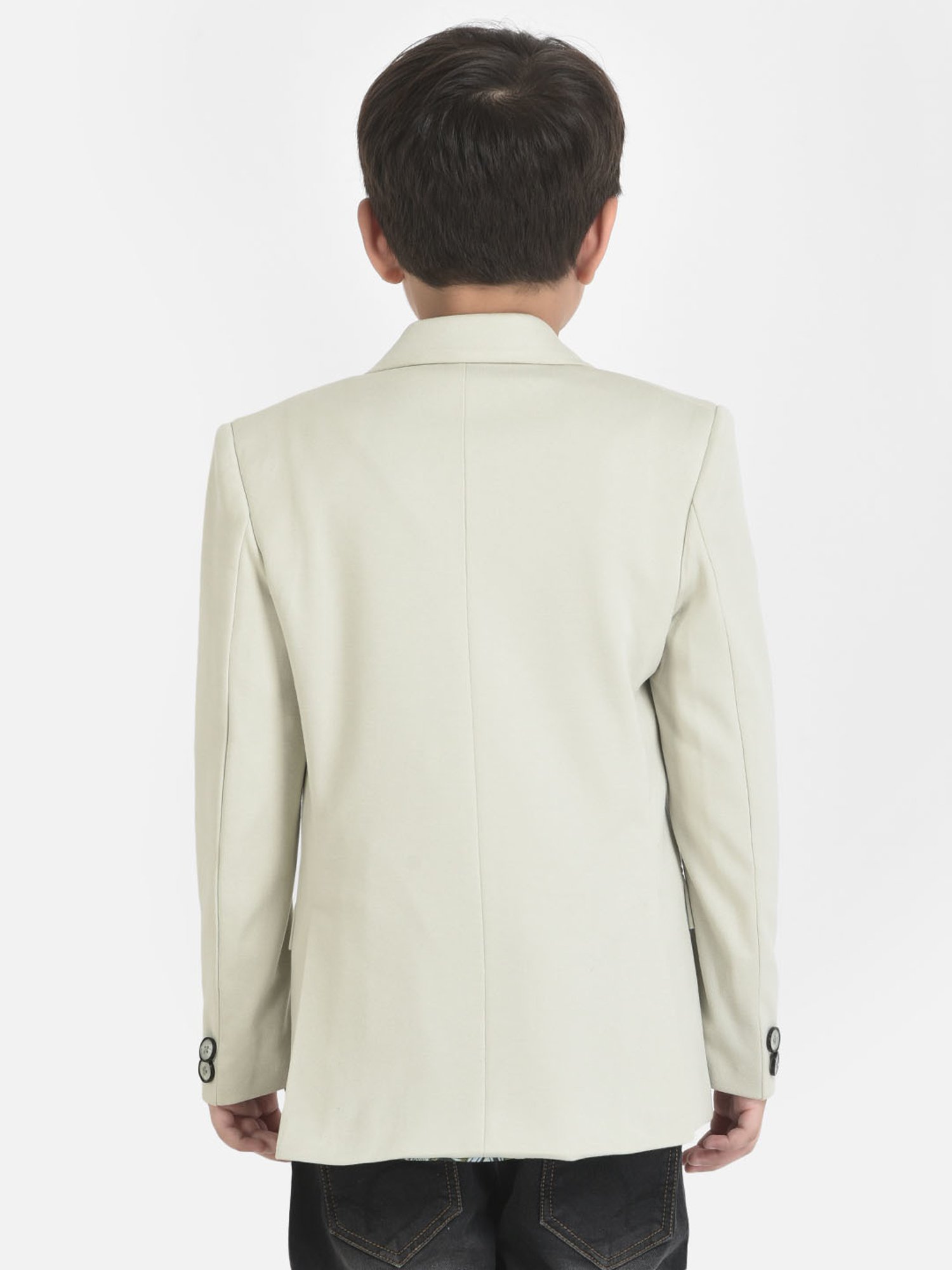 Blue Giraffe Kids Maroon Solid  Blazer