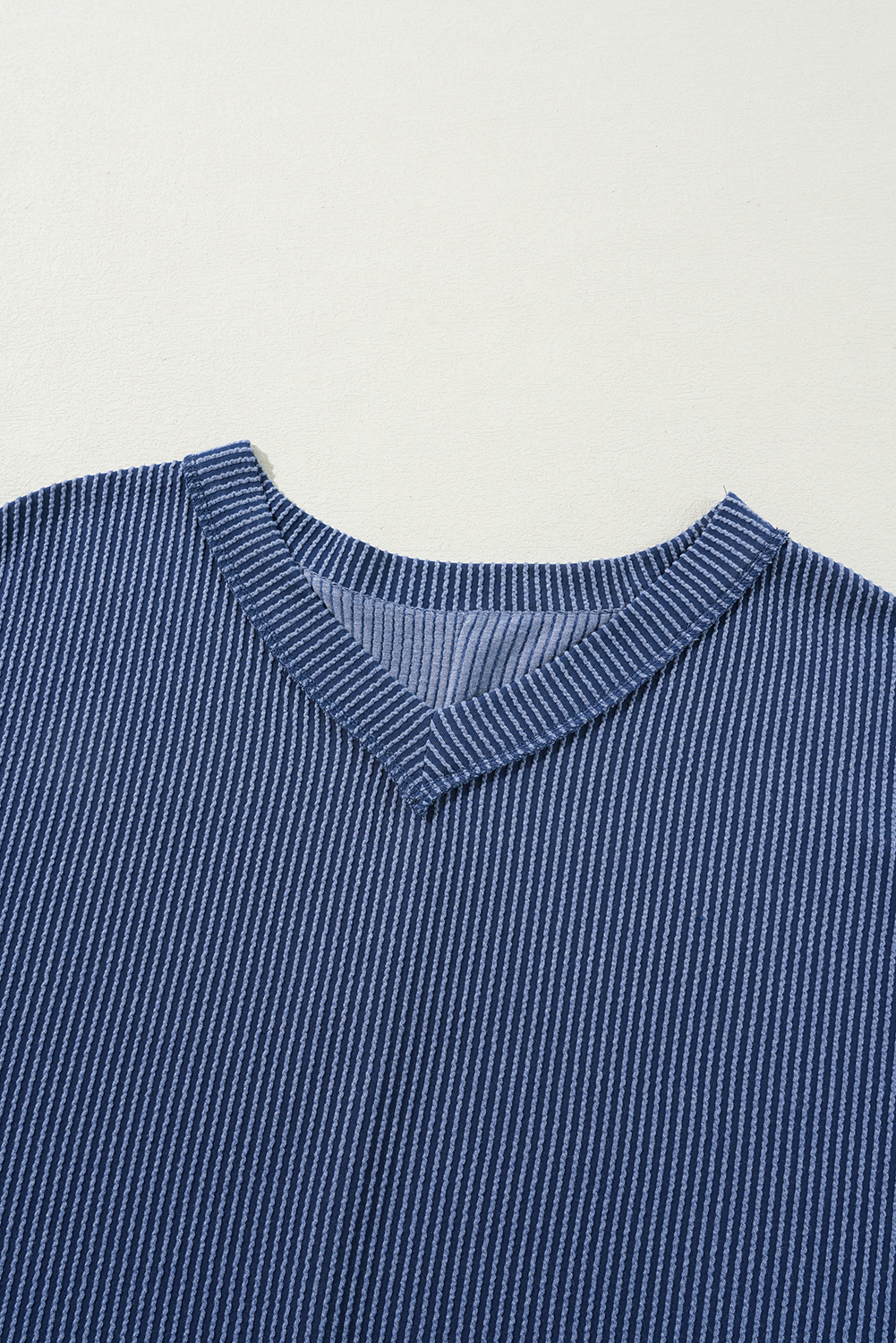 Rose Red Solid Waffle Knit Plus Size Two Piece Shorts Set