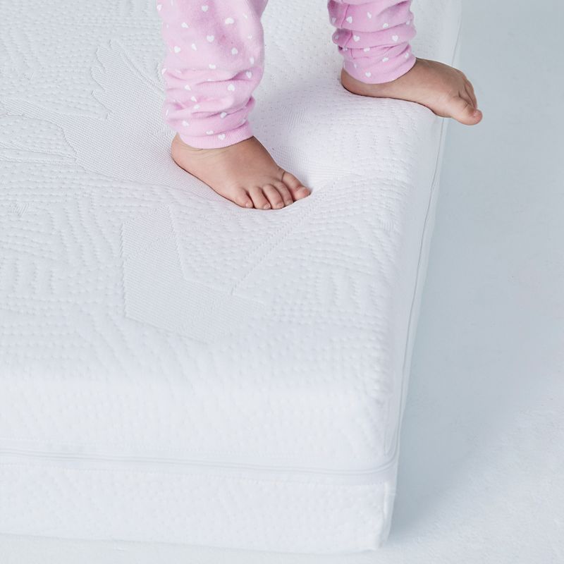 Bundle of Dreams Classic 2-Stage Crib & Toddler Bed Mattress, 100 Percent Breathable Bundle Fiber, Organic Cotton Cover, Edge Support, Hypoallergenic