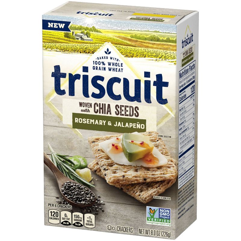 Triscuit Rosemary and Jalapeno Grain Crackers - 8oz