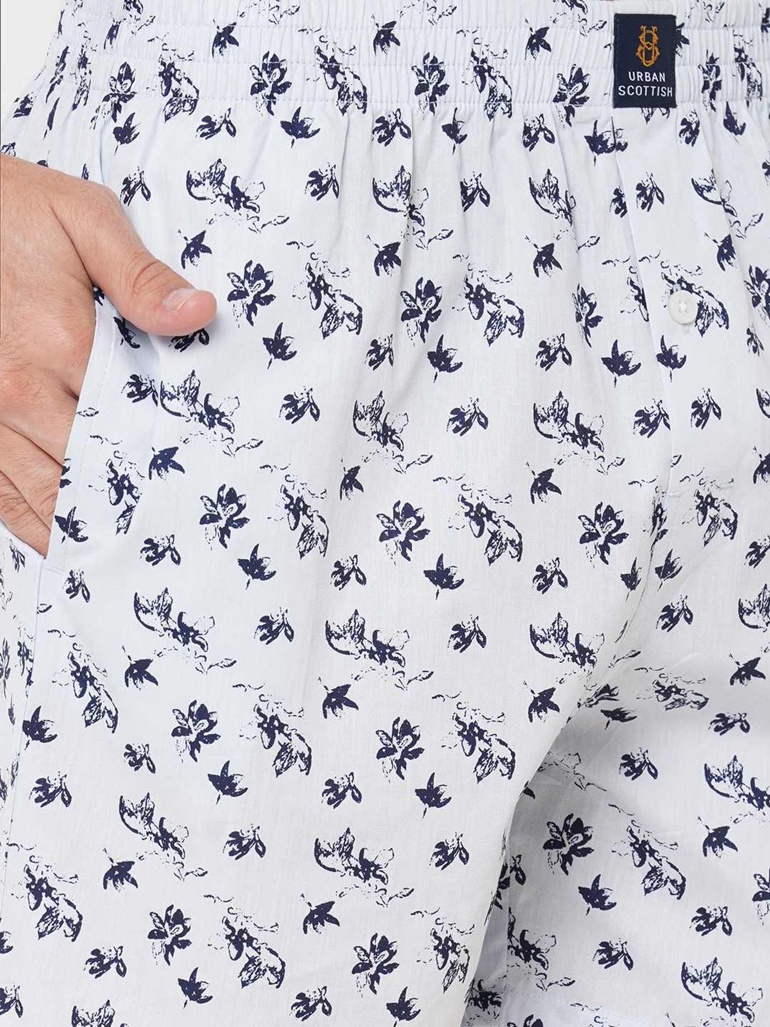 Urban Scottish Multicolored Regular Fit Printed Boxers - Pack Of 3