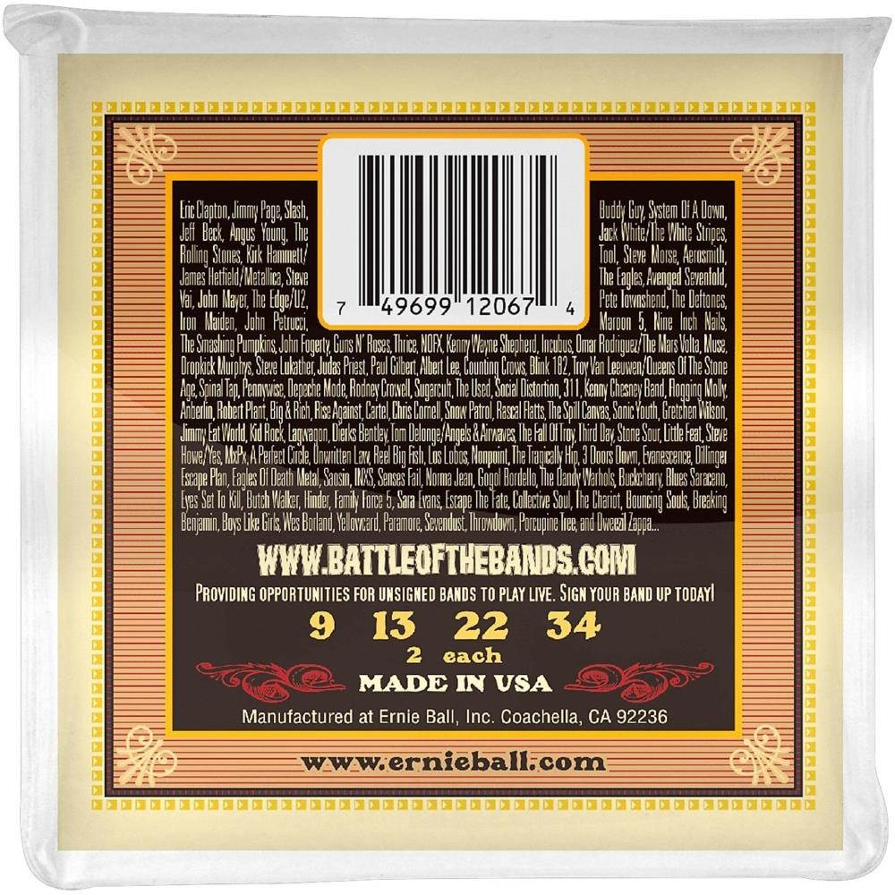 Ernie Ball 2067 Earthwood 80/20 Bronze Mandolin Light Strings