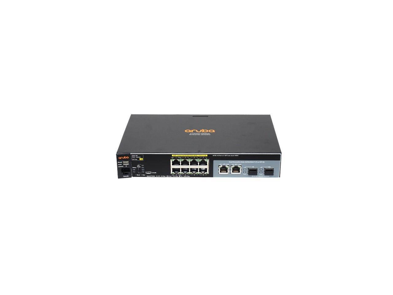 HPE Aruba 2530 J9774A - Gigabit Ethernet Switch 8G PoE Rack-Mountable