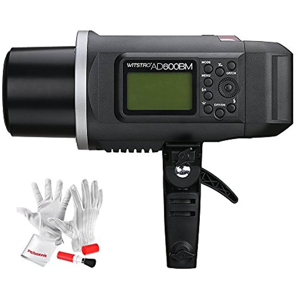 Godox AD600BM Bowens Mount 600Ws GN87 High Speed Sync Outdoor Flash Strobe Light with 2.4G Wireless X System, 8700mAh Battery to Provide 500 Full Power Flashes Recycle in 0.01-2.5 Second