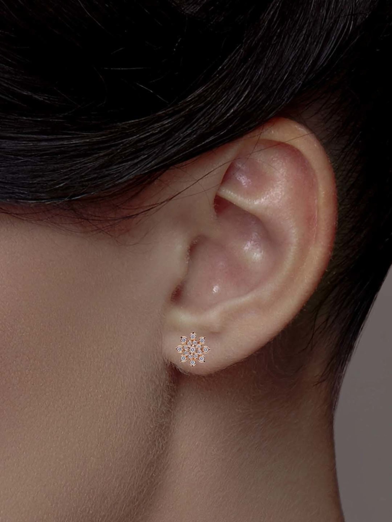 CKC Timeless Beauty: Traditional Close Setting Diamond Earstud