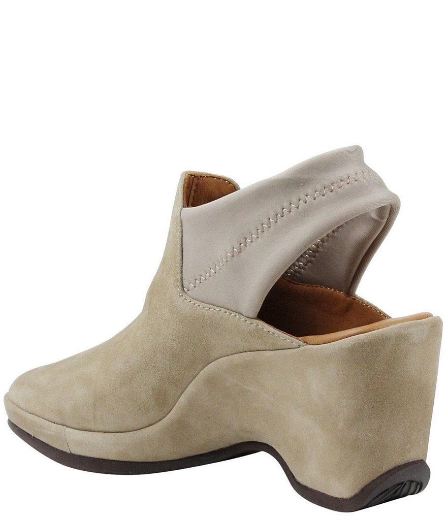 L'Amour Des Pieds Oniella Suede Sling Wedges