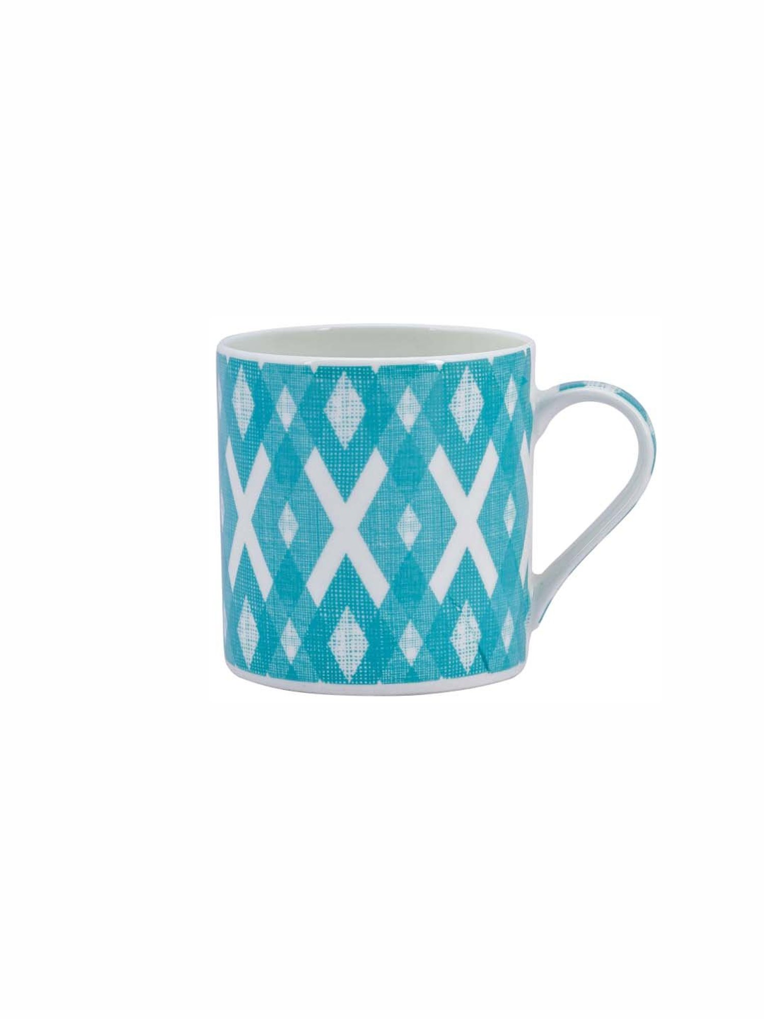 Goodhomes Aqua Bone China Tea Cups (210 ml) - Set of 6