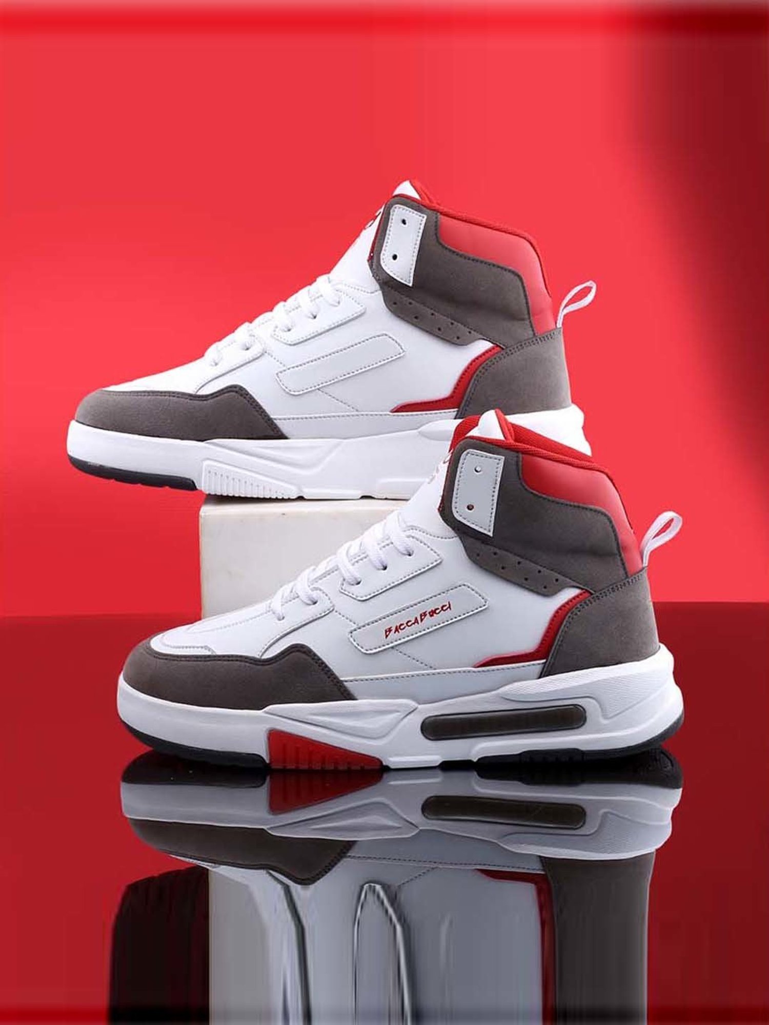 Bacca Bucci Men's VENGEANCE Red Casual Sneakers