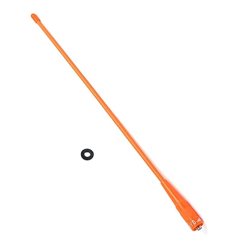 771N 15.6inch VHF/UHF Dual Band 144/430Mhz SMA-Female Antenna for Kenwood TK-360 TK-370 Baofeng/Pufeng UV-5R BF-F8+ SMA Male Ham Radio