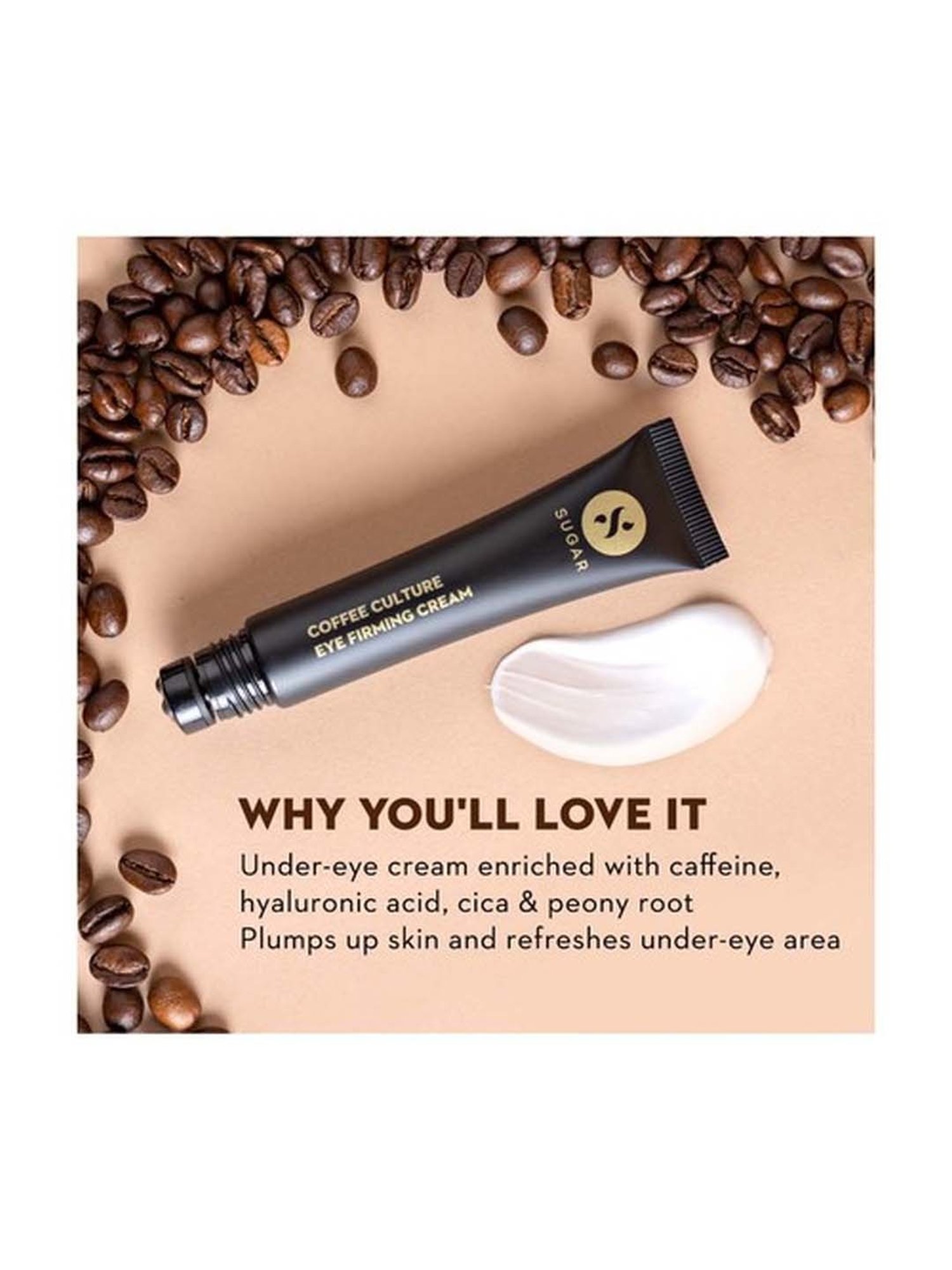 Sugar Cosmetics Coffee Culture Eye Firming Cream - 15 gm