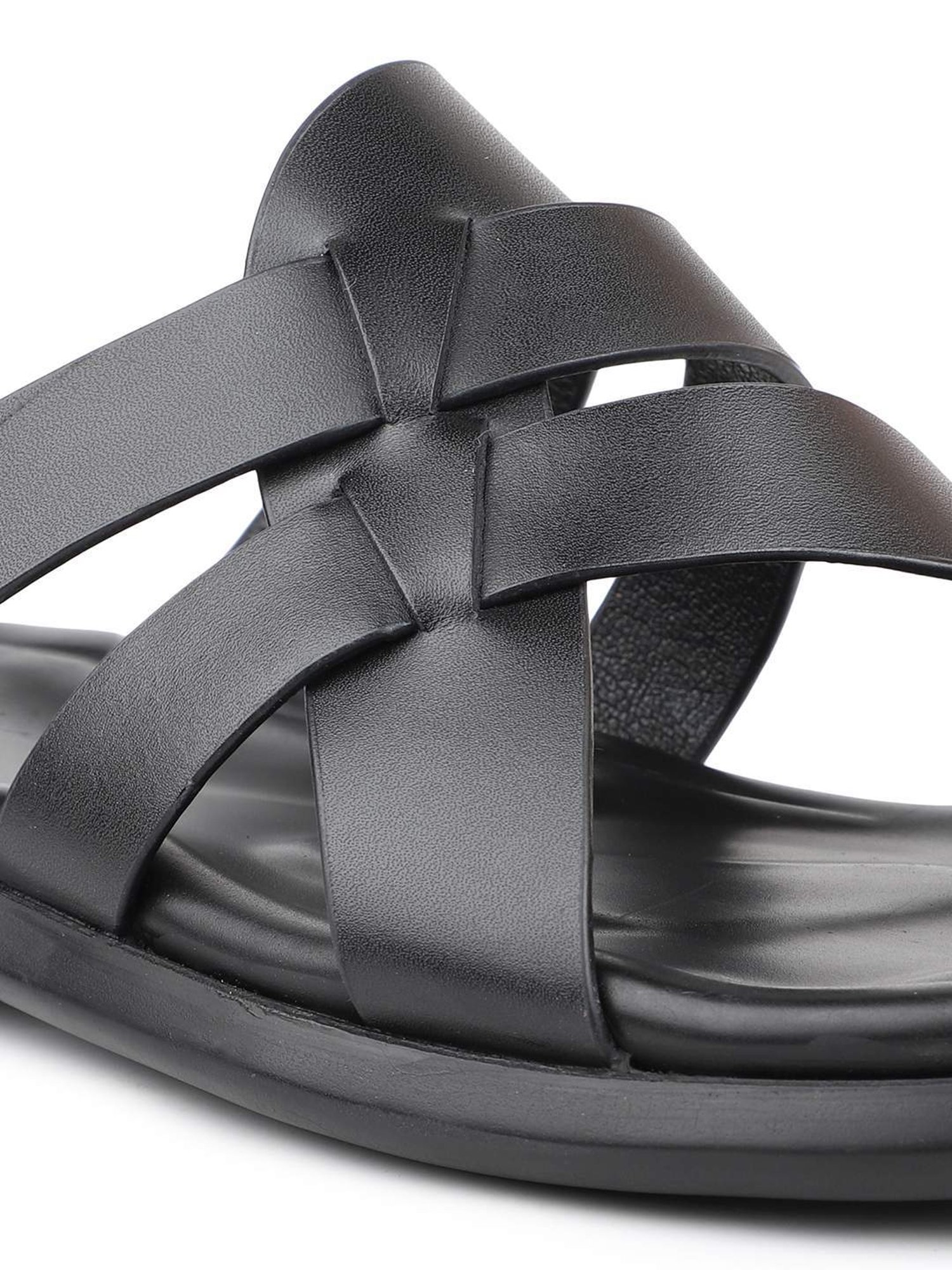 Atesber by Inc.5 Men's Black Toe Ring Sandals
