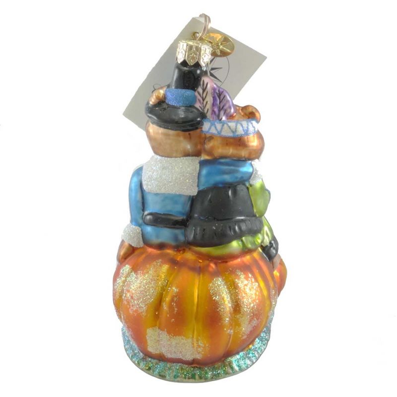 Christopher Radko Sharing Thanks Ornament Pilgrim Indian Bears  -  Tree Ornaments