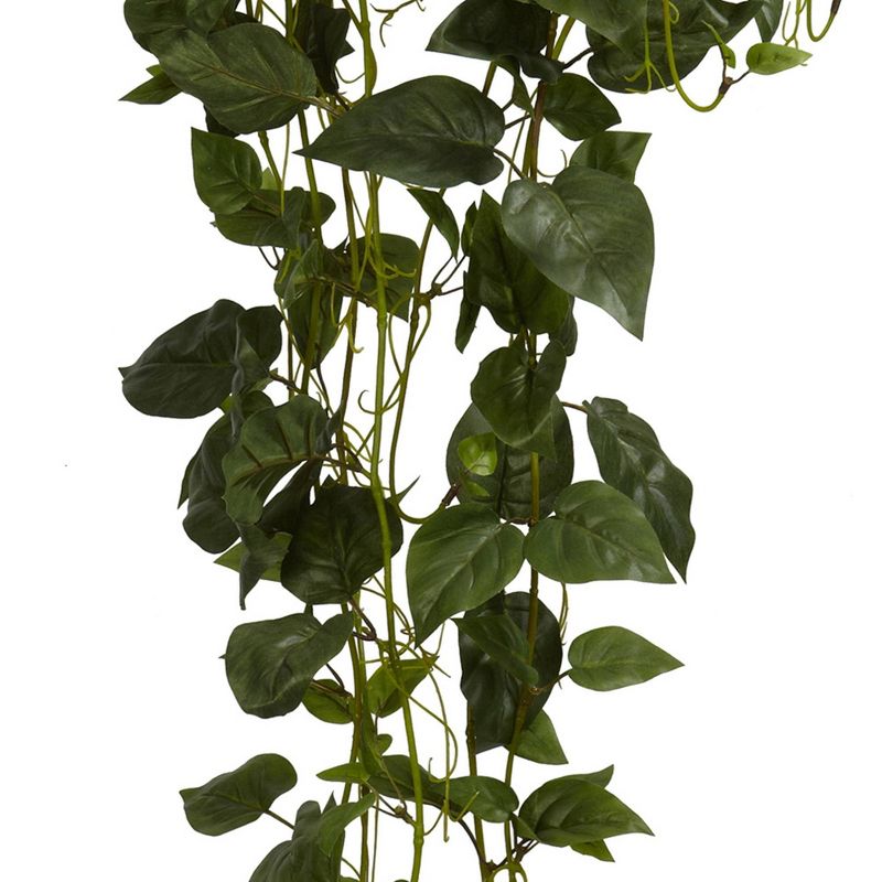Nearly Natural Philodendron Hanging Basket Silk Plant