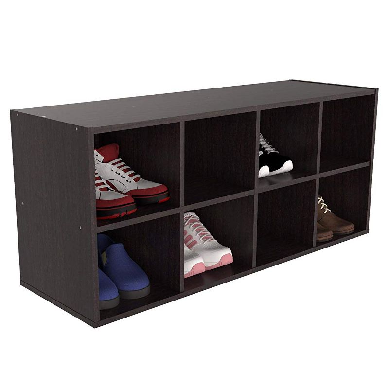 ClosetMaid 5081 Stylish Closet Shoe Organizing Storage Station for up to 16 Pairs of Shoes in Espresso with Hardware