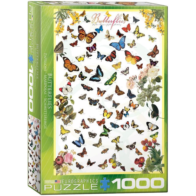 Eurographics Inc. Butterflies 1000 Piece Jigsaw Puzzle