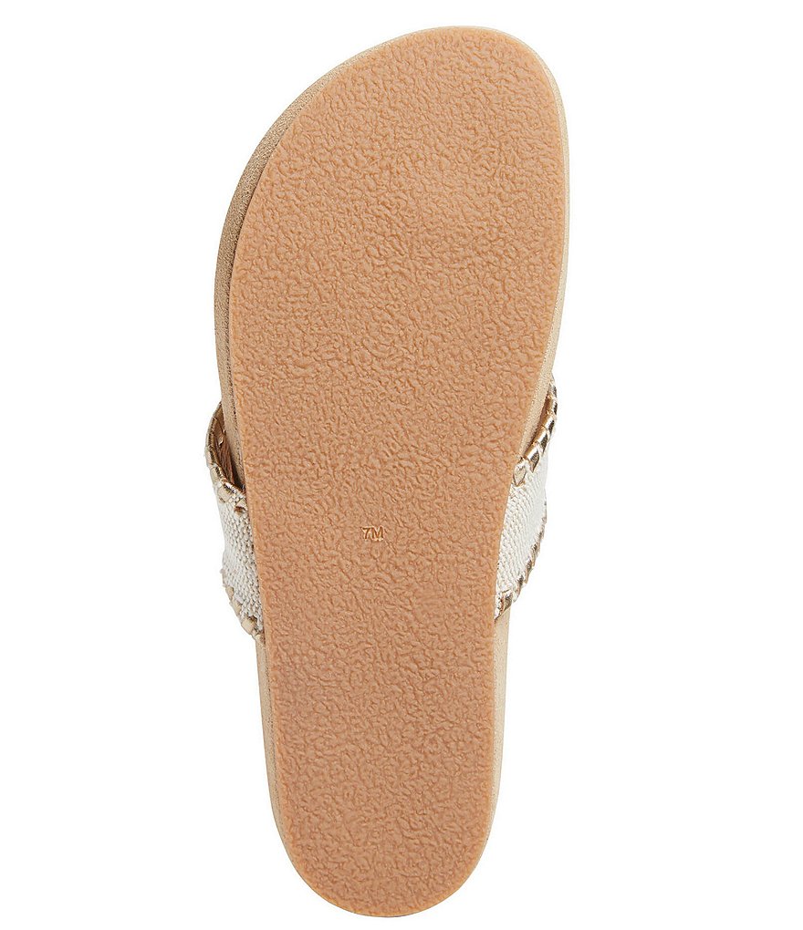 Jack Rogers Linen Comfort Jacks Thong Sandals