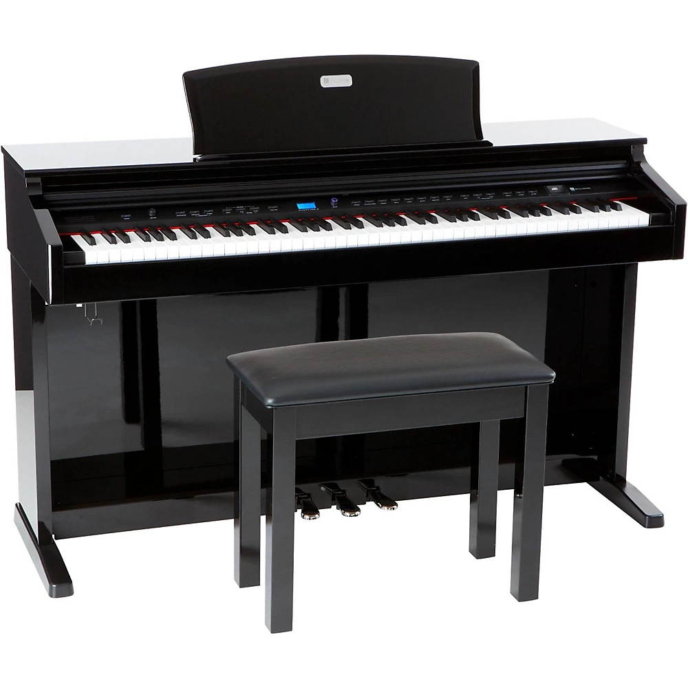 Williams Overture 2 88-Key Console Digital Piano and Williams WPB Piano Bench Kit Black