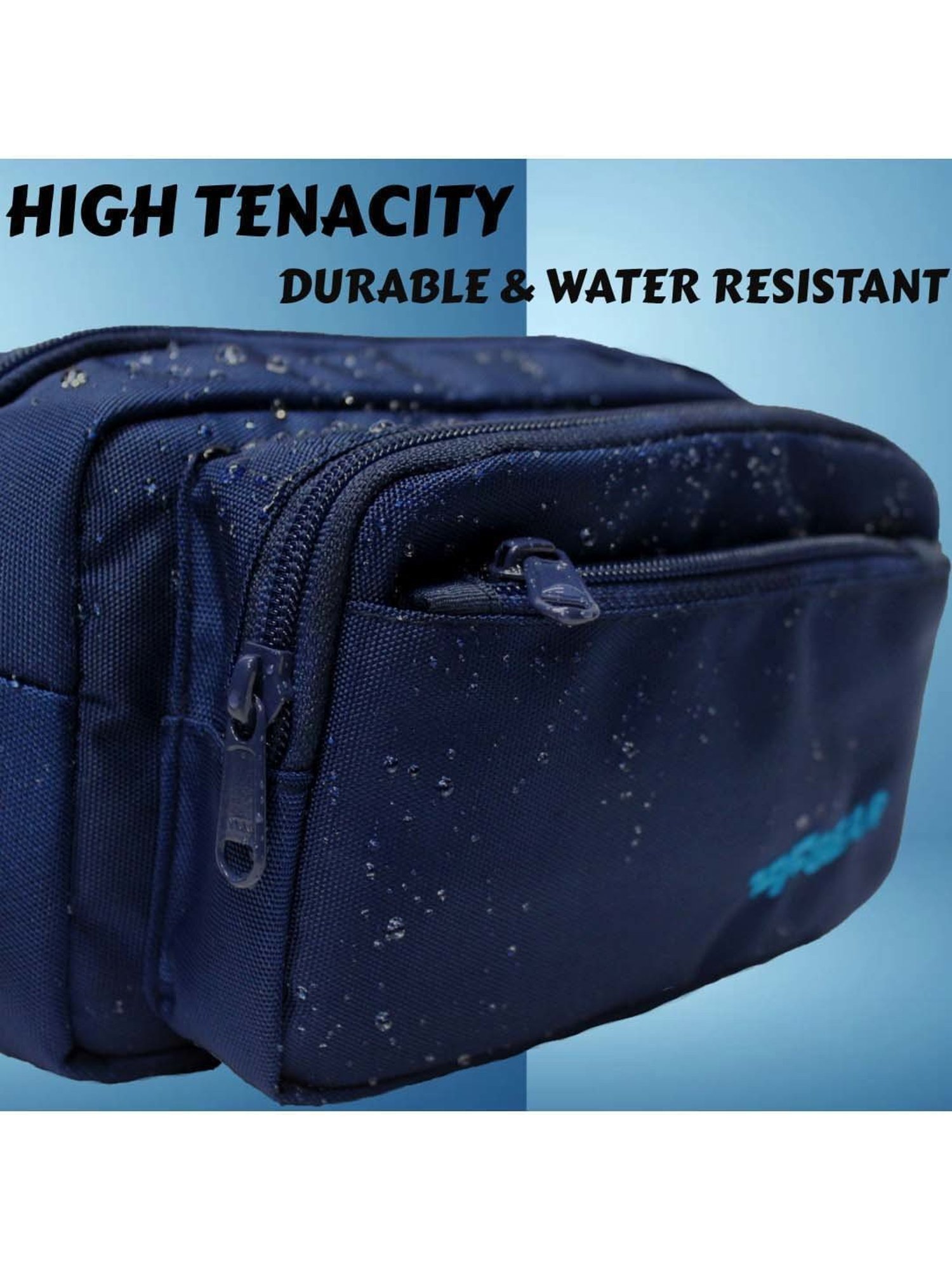 F Gear Navy Solid Waist Pouch