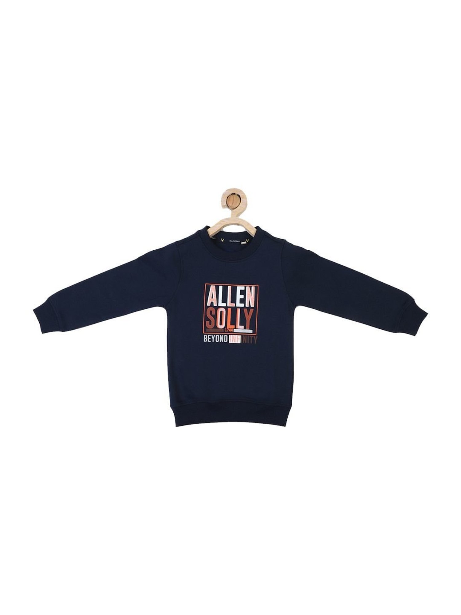 Allen Solly Junior Navy Graphic Full Sleeves Sweatshirt