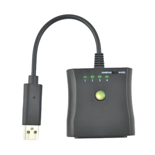 PS2 to Xbox 360 Controller/Wheel/Dance Pad Adapter Converter for Microsoft Xbox 360