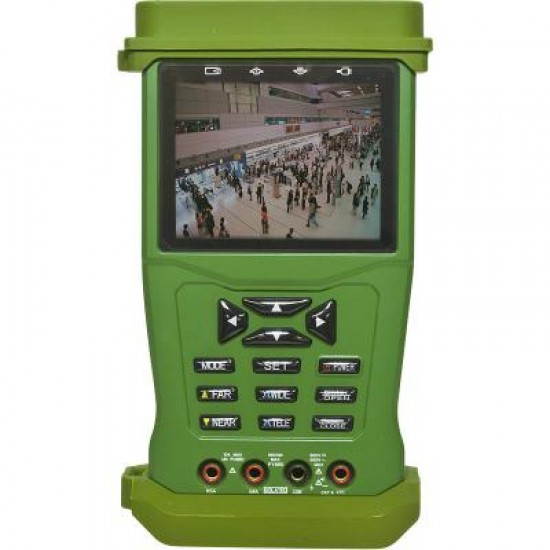 CCTV Tester Monitor 3.5" Support UDP, PTZ, 12V Power Output , Power tester