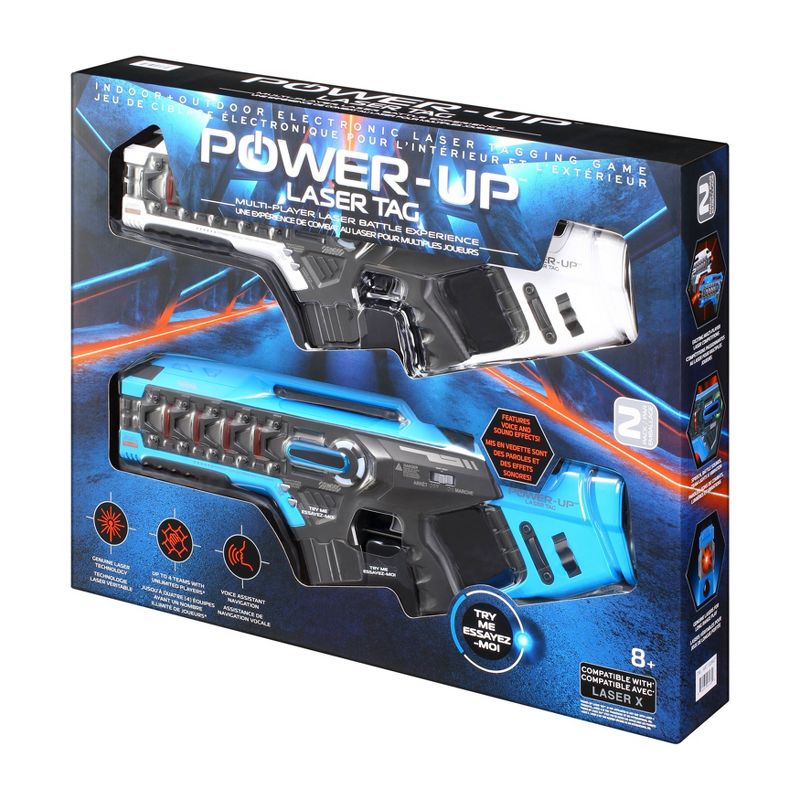 Power Up Laser Tag  Large Blasters - 2pk