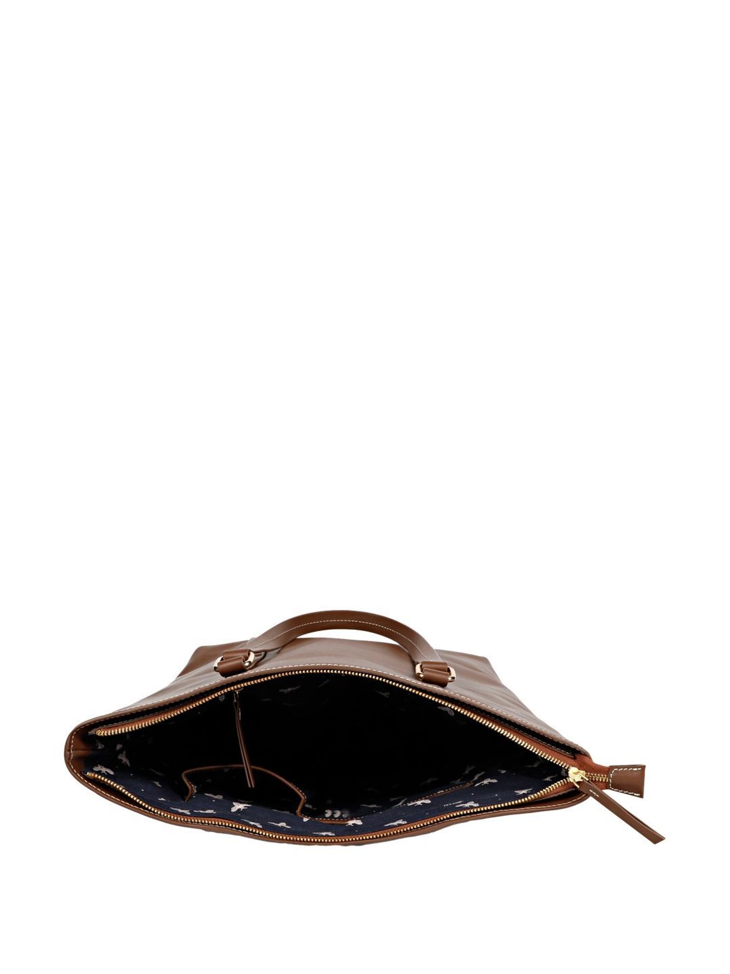 Saint G Brown Solid Medium Shoulder Handbag