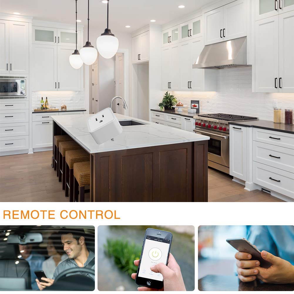 Avatar Controls Smart Plug Outlet, Avatar Controls Wifi Smart Plugs Work with Alexa Echo Dot/Google Home, APP Remote Control Electrical Outlet Switch, No Hub Required (2 Pack)