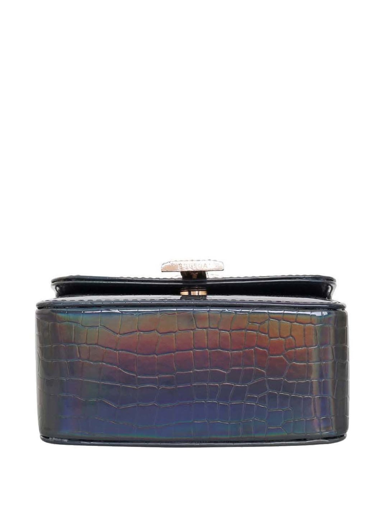 Esbeda Navy Textured Small Sling Handbag