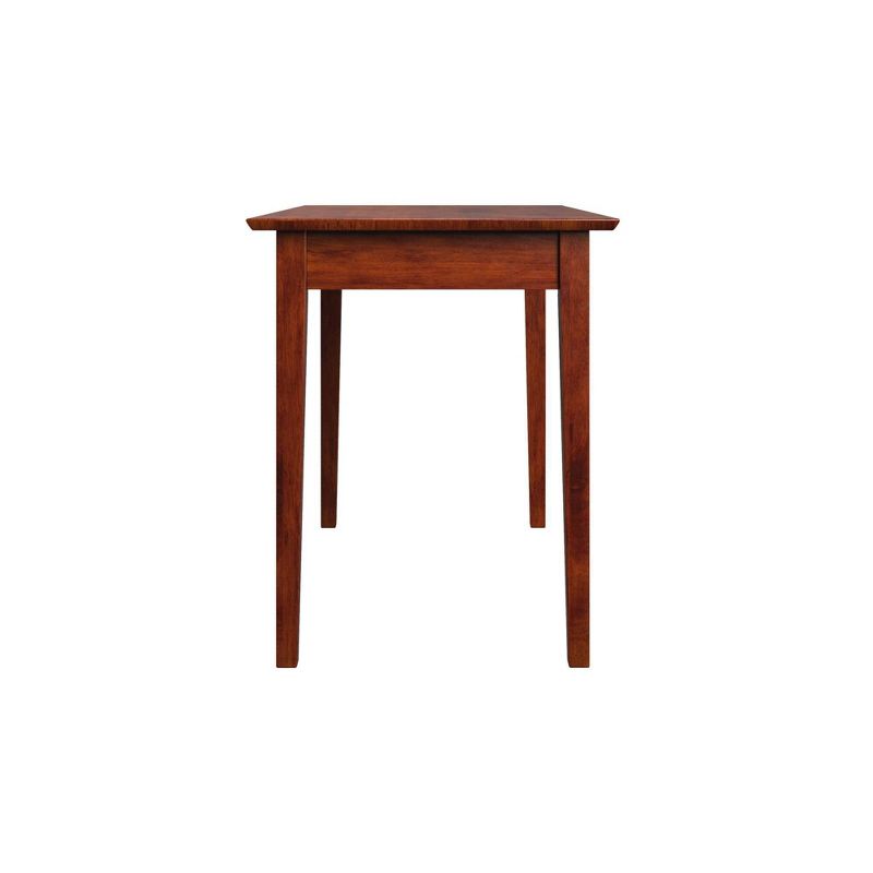 Shaker Wood Writing Desk with Drawers Walnut - Atlantic Furniture