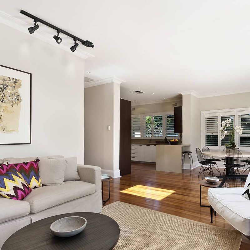 6.5" LED 3-Light Step Linear Track Pendant Black - Cresswell Lighting