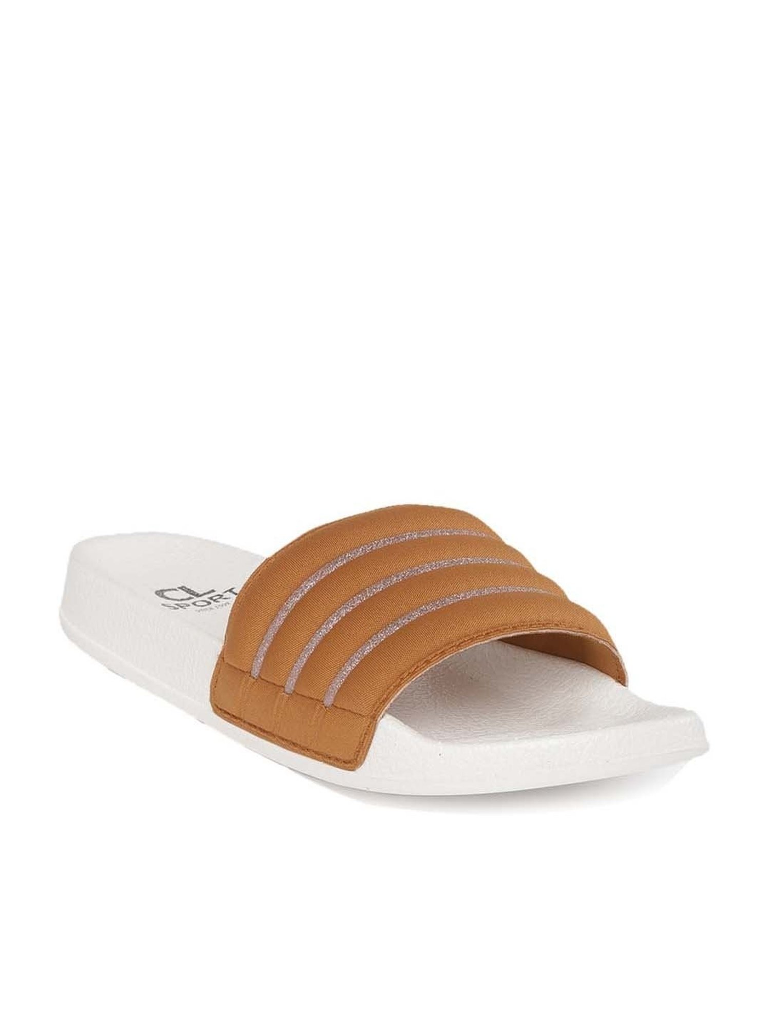 Carlton London Women's Tan Slides