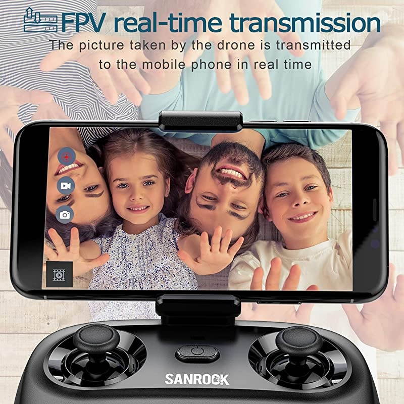 U61W Drones for Kids with 720P HD Camera, Mini Drone WiFi FPV RC Quadcopter for Beginners, Route Making, Headless Mode, One-Key Start, Emergency Stop, Great Gift for Boys Girls, 2 Batteries